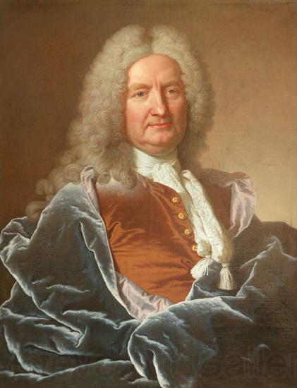Hyacinthe Rigaud Portrait de Jean-Francois de La Porte (1675-1745), seigneur de Meslay, fermier general Spain oil painting art